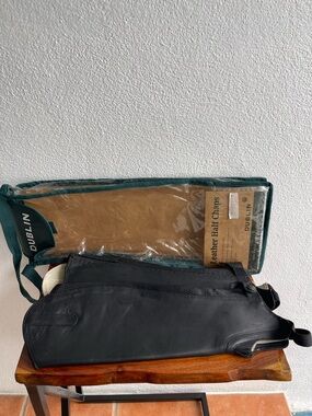 Woman’s  Black Leather Half Chaps